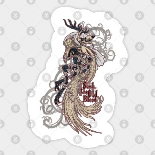 Vicar Amelia - Bloodborne (white dress version) Sticker by August